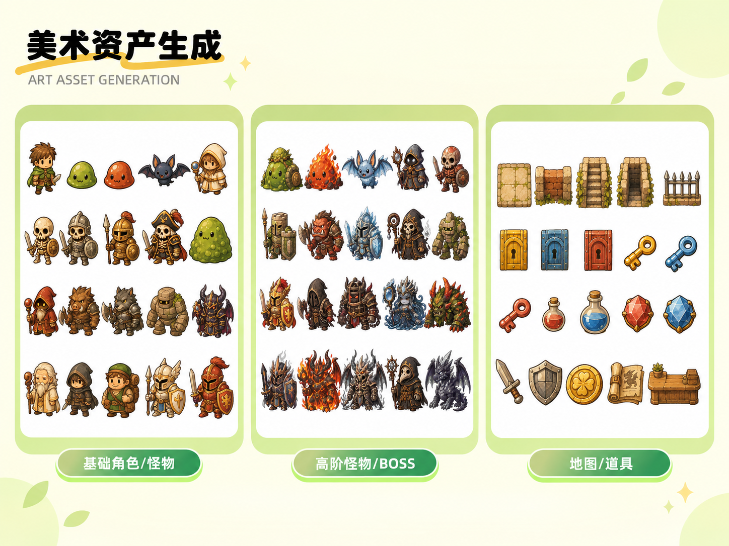 暖风魔塔美术资产生成展示